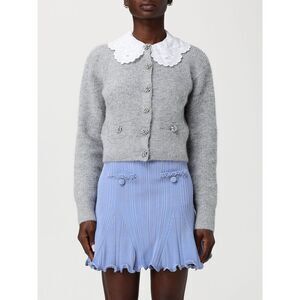 Self-Portrait Sweater Woman Grey